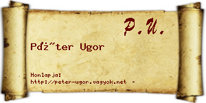 Péter Ugor névjegykártya