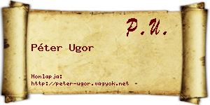 Péter Ugor névjegykártya